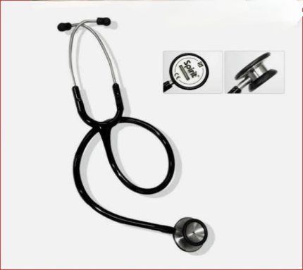 Spirit Deluxe Series III Black Standard Stethoscope